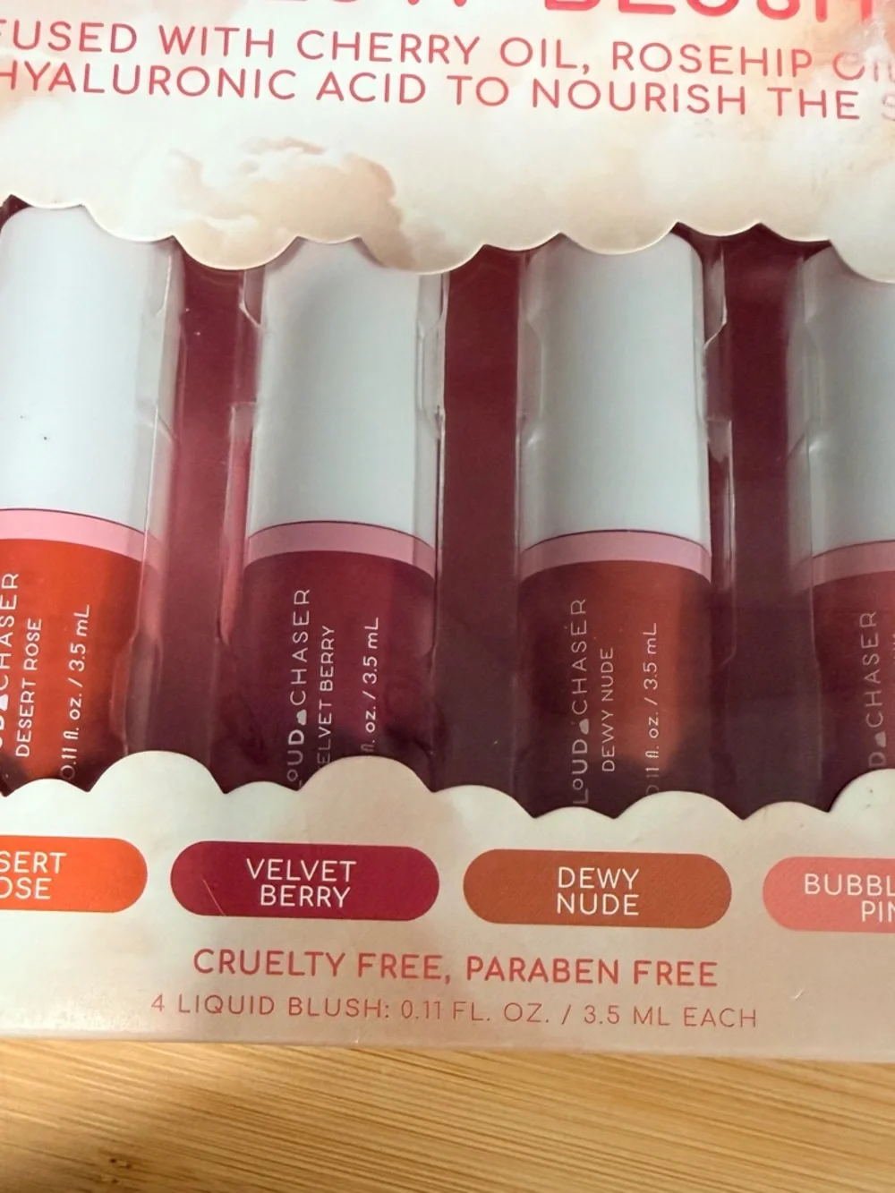 Cloud Chaser Liquid Blush Set — Rose, Berry, Nude, Pink Beauty Makeup BUNDLE
